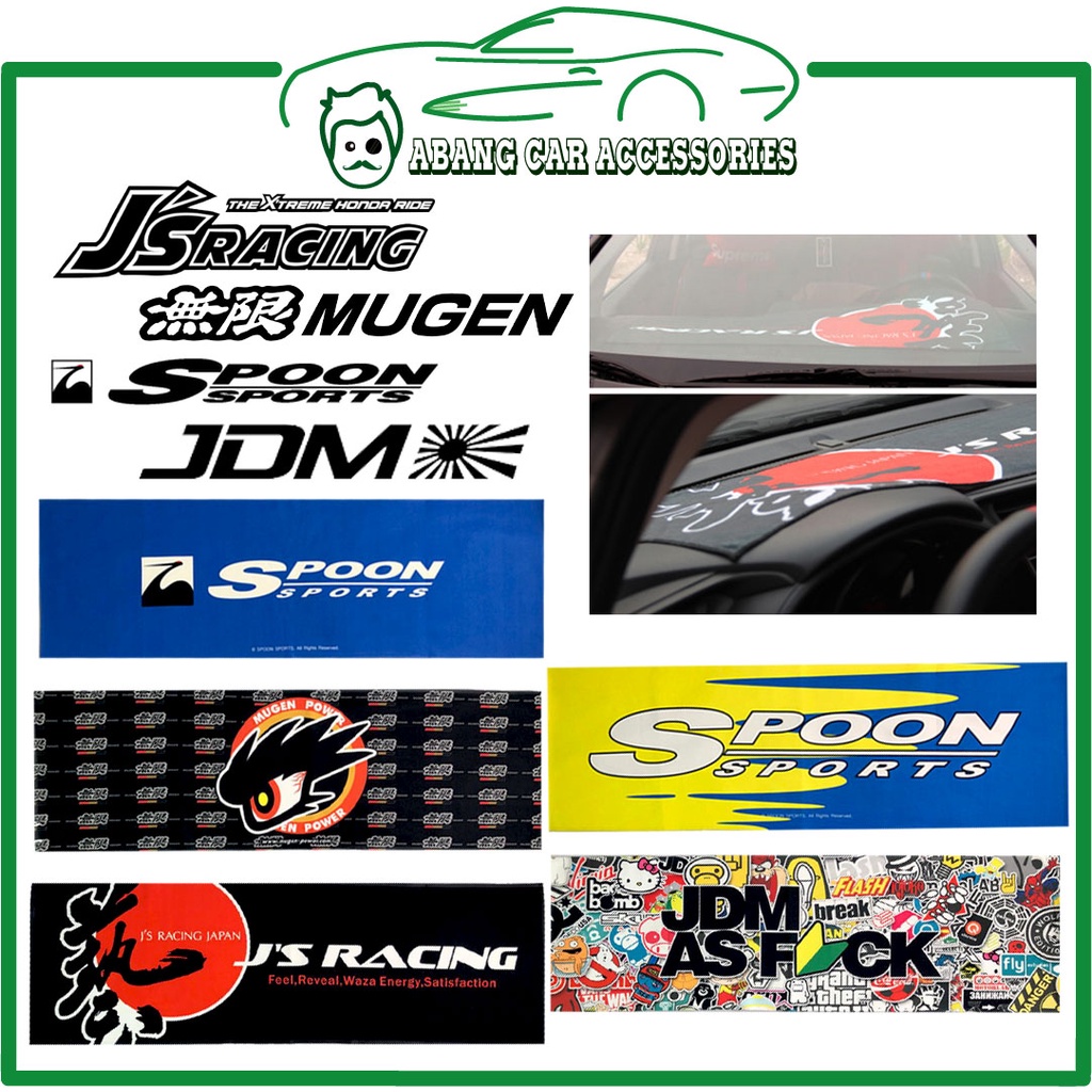 Dashboard towel JDM JS Racing Spoon Sports Mugen sesuai untuk semua ...