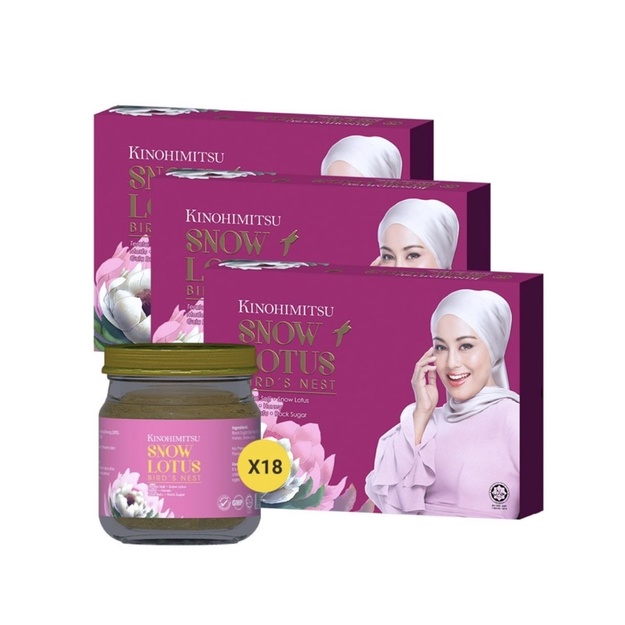 KINOHIMITSUBird’s Nest With Honey & Snow Lotus (3 Boxes) Shopee Malaysia
