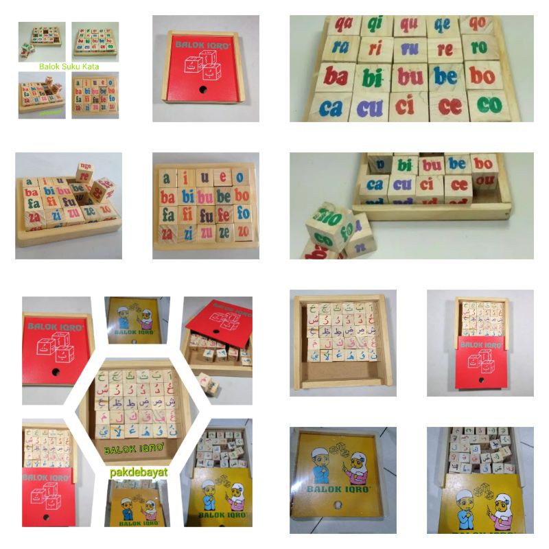 Savings Package 2 Pcs (Ovo Iqro' Blocks and Syllable Blocks) | Shopee ...