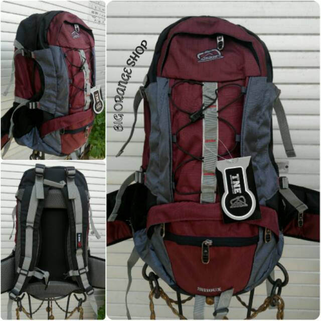 MERAH Shioux 30l Semi Carrier Daypack/Backpack Maroon | Shopee Malaysia