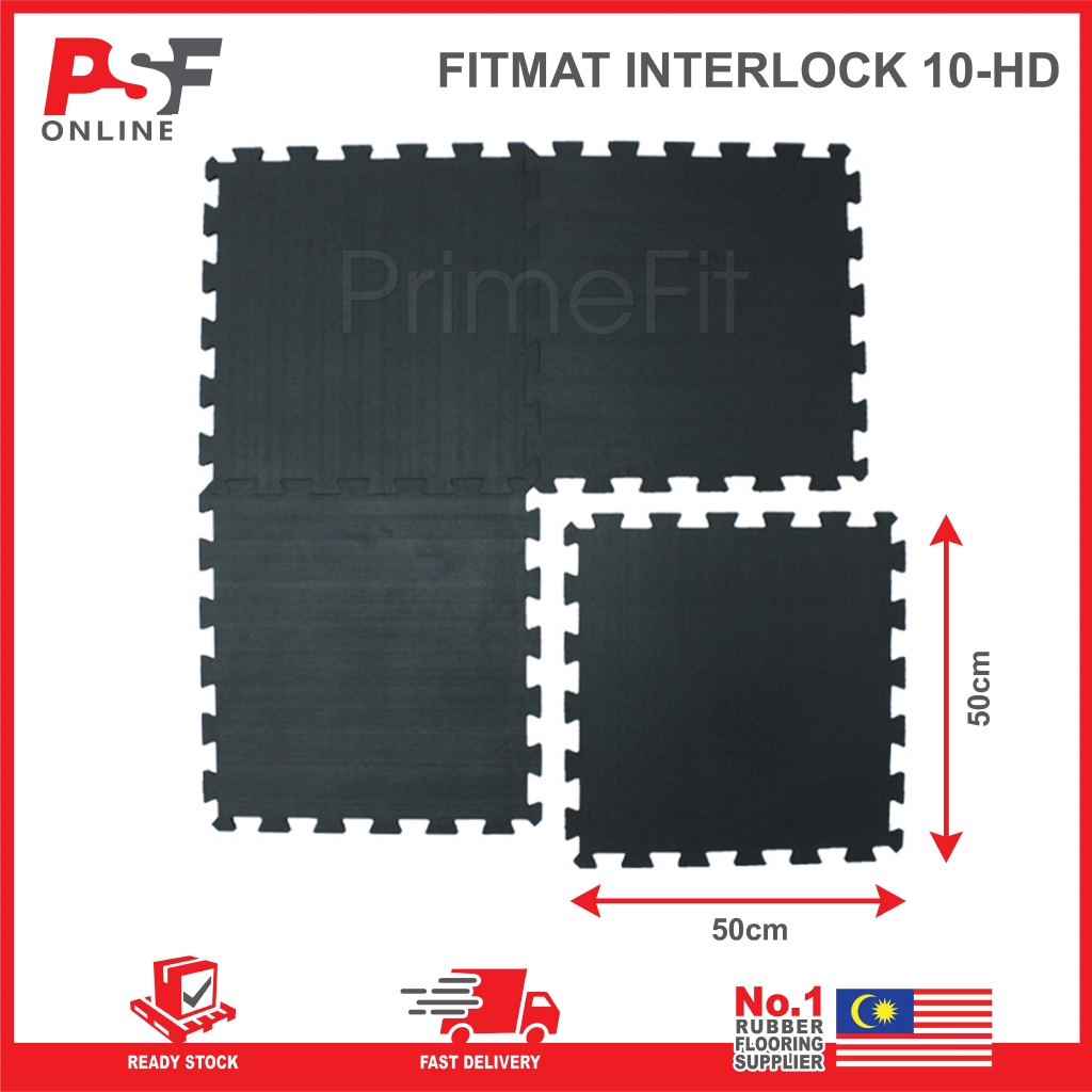 [10MM LAMINATED] GYM MATS/ PUZZLE RUBBER MATS/ INTERLOCKING GYM