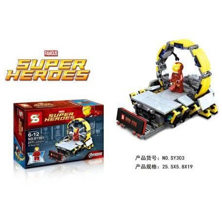 SY 303 Iron Man Platform Marvel Avengers Infinity War LEGO Compatible Shopee Malaysia