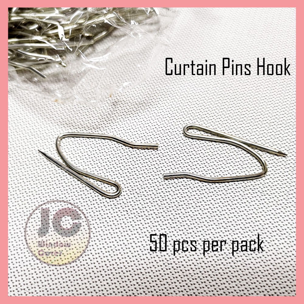 Jane Curtain Pins hook, Curtain pins single hook | Shopee Malaysia