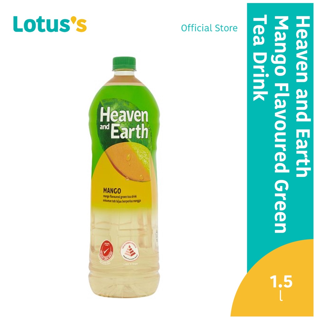 Heaven and Earth Mango Flavoured Green Tea Drink (1.5L) Shopee Malaysia
