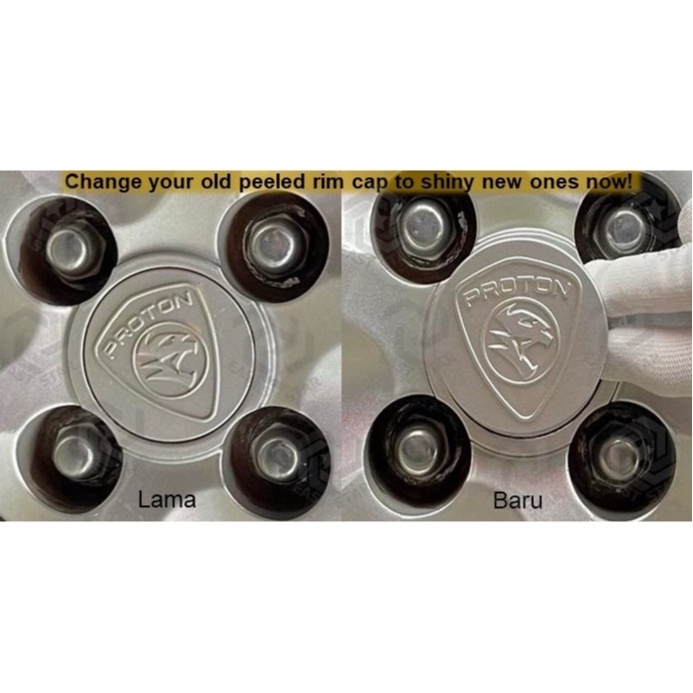 Original Proton Rim Cap Wheel Cap Cover Saga Gen 2 Persona Iriz Preve ...