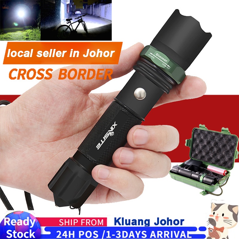 Strong Light 3 Model Super Bright LED Flashlight Waterproof Zoomable ...