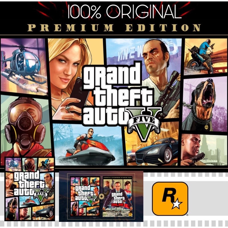 Gta V Grand Theft Auto V Premium Edition [Original Online]Pc games