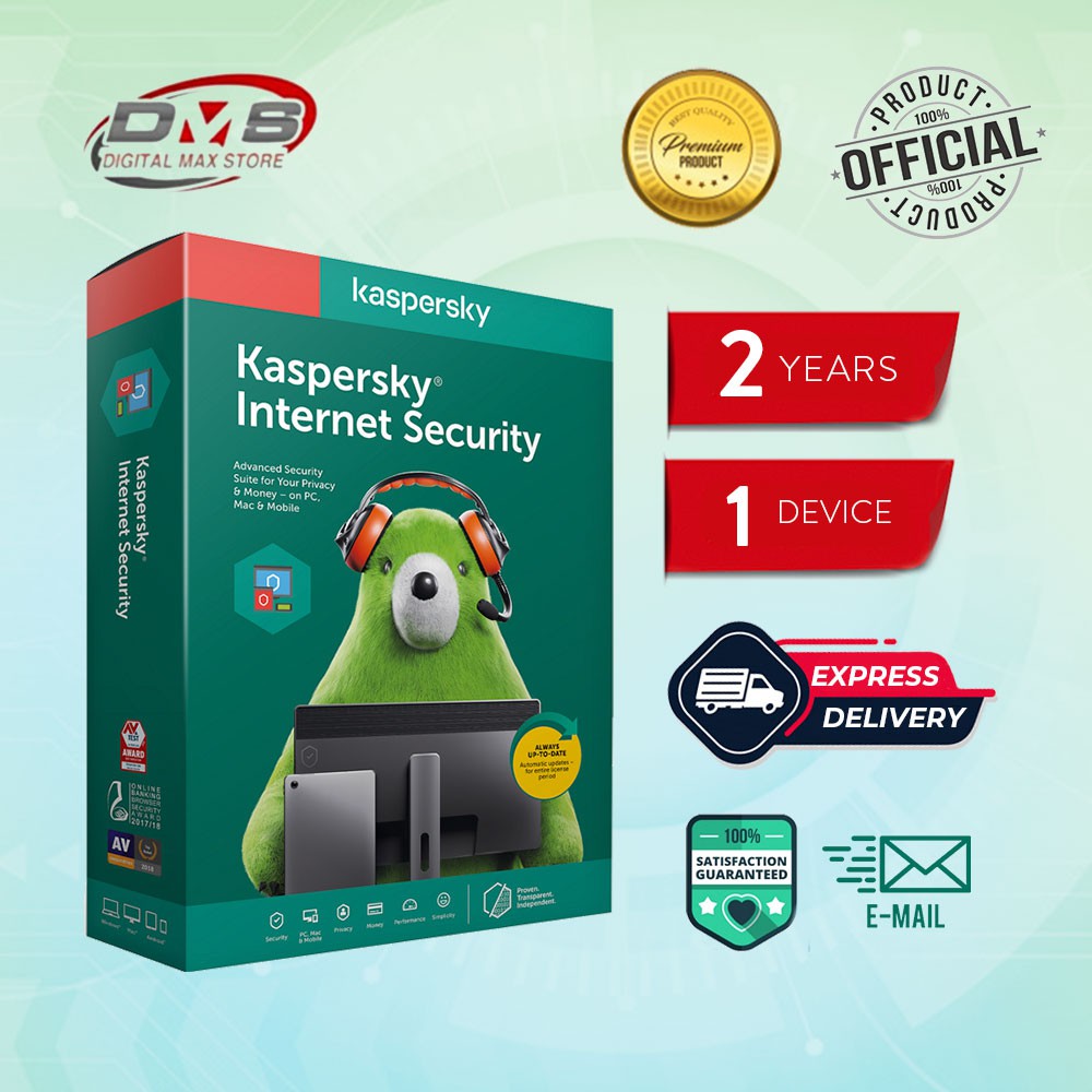 PROMO 2 Year | Genuine Kaspersky Internet Security Antivirus | Shopee
