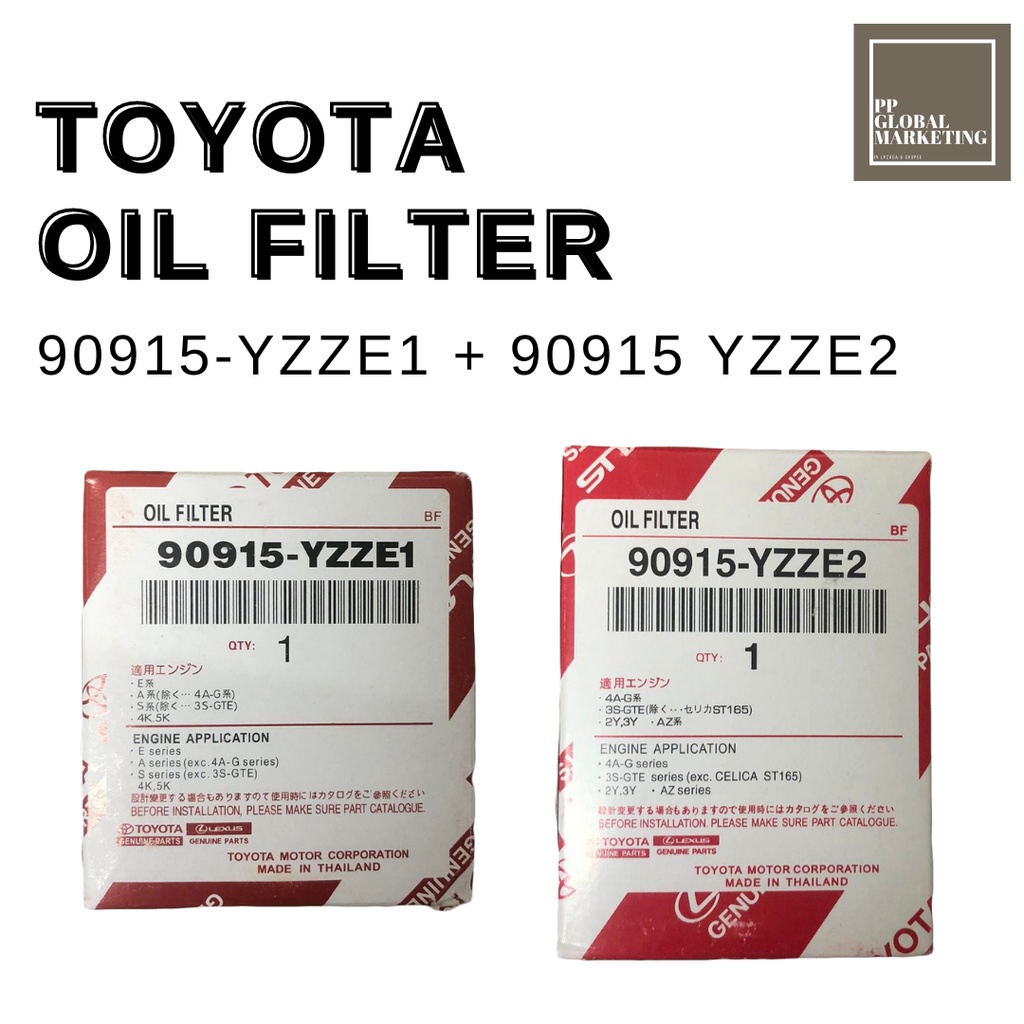 TOYOTA OIL FILTER | 90915-YZZE1 OIL FILTER | 90915-YZZE2 OIL FILTER ...