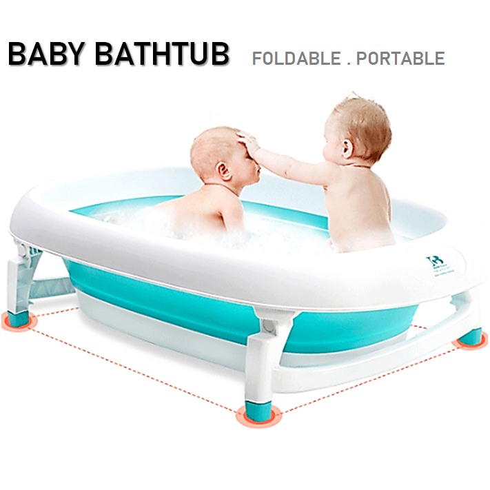 Foldable Newborn Baby Bathtub Folding Baby Bath Tub Shower Basin Infant