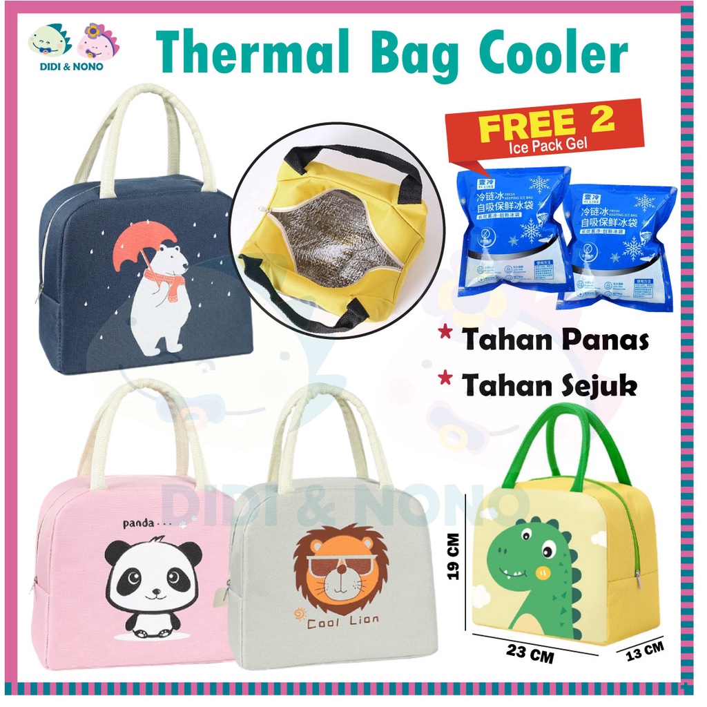 Portable Cartoon Insulated Thermal Cooler Lunch Box Cooler Bag Beg