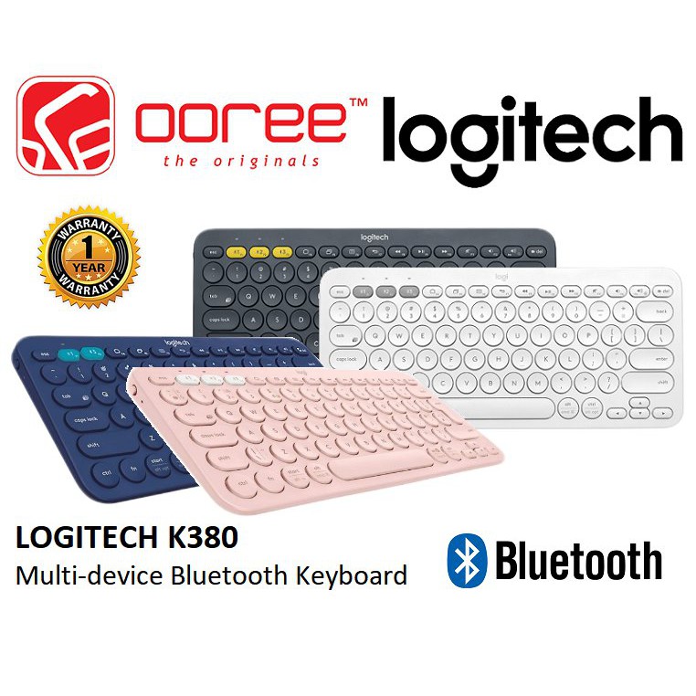 LOGITECH K380 MULTI-DEVICE WIRELESS BLUTOOTH KEYBOARD WITH COMFORTABLE ...
