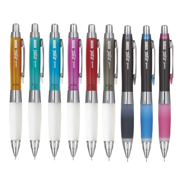Uni Alpha-gel Shaker Druckbleistift 0,5 Mm - Schwarz, Mit Weichem Gel-Griff