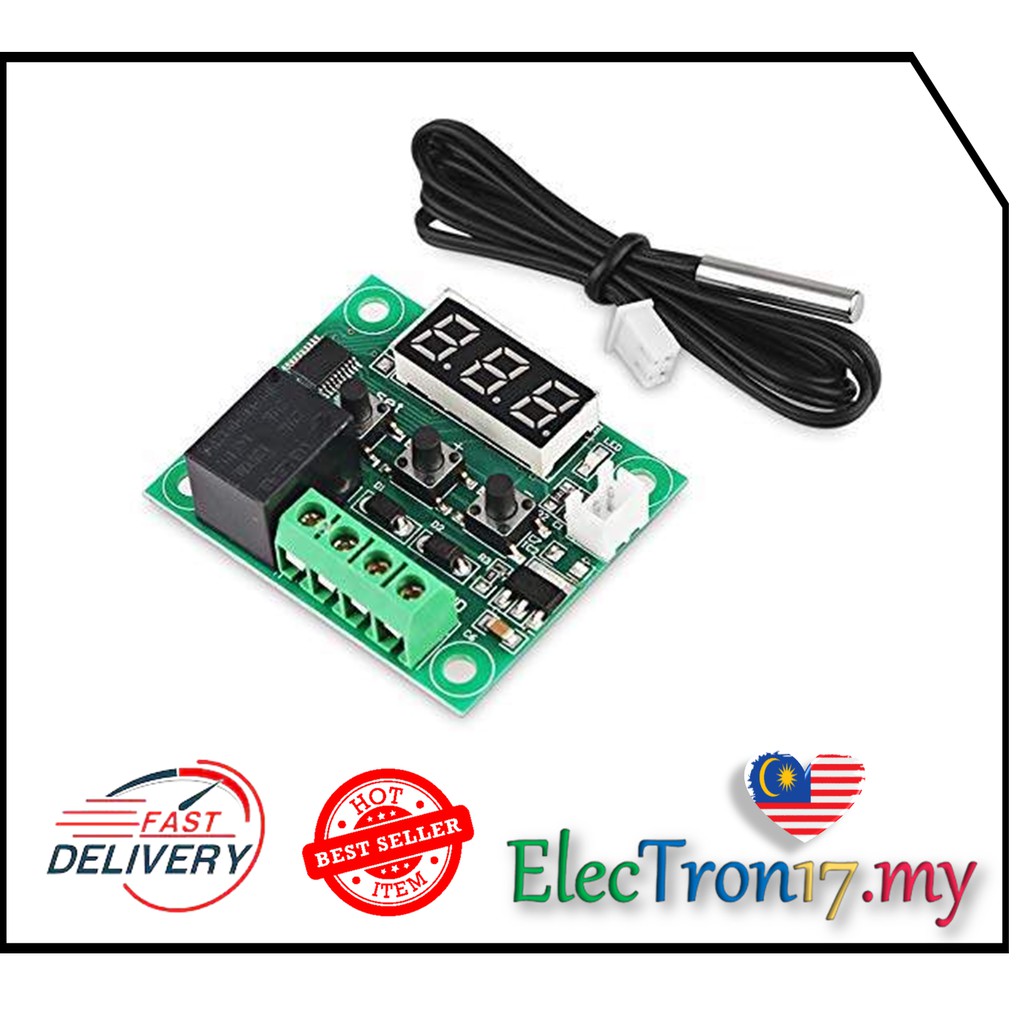 W1209 DC 12V LED Digital Thermostat Temperature Control Thermometer ...