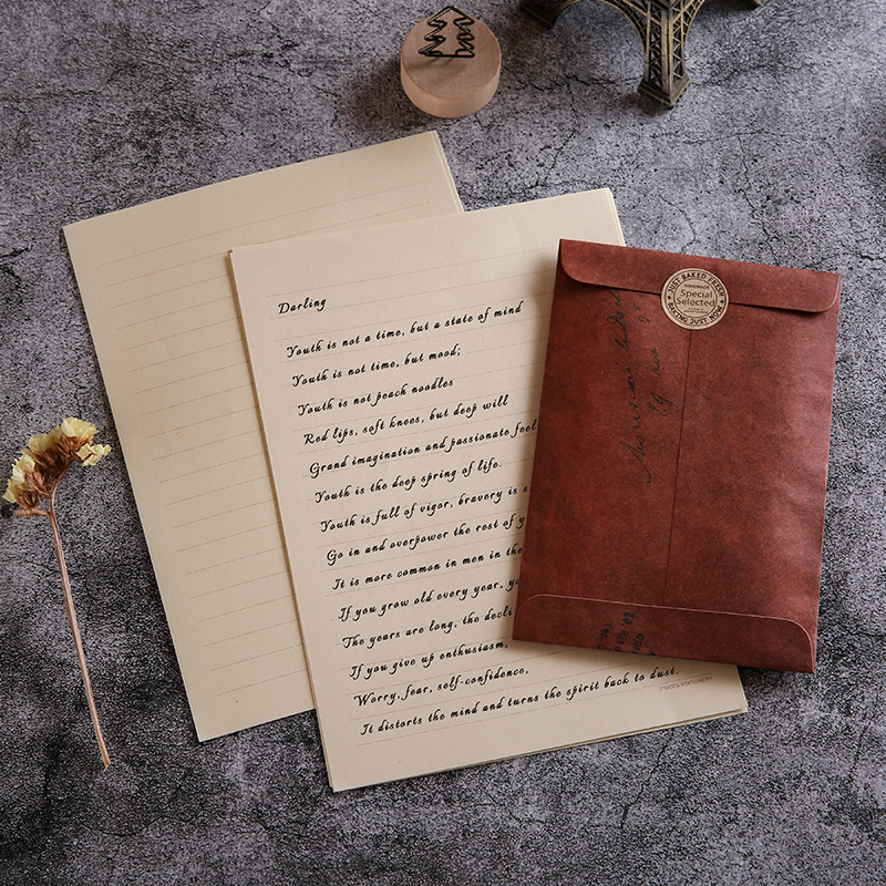 Creative Chinese Style Retro A5 Letter Paper Envelope Round Sealing ...