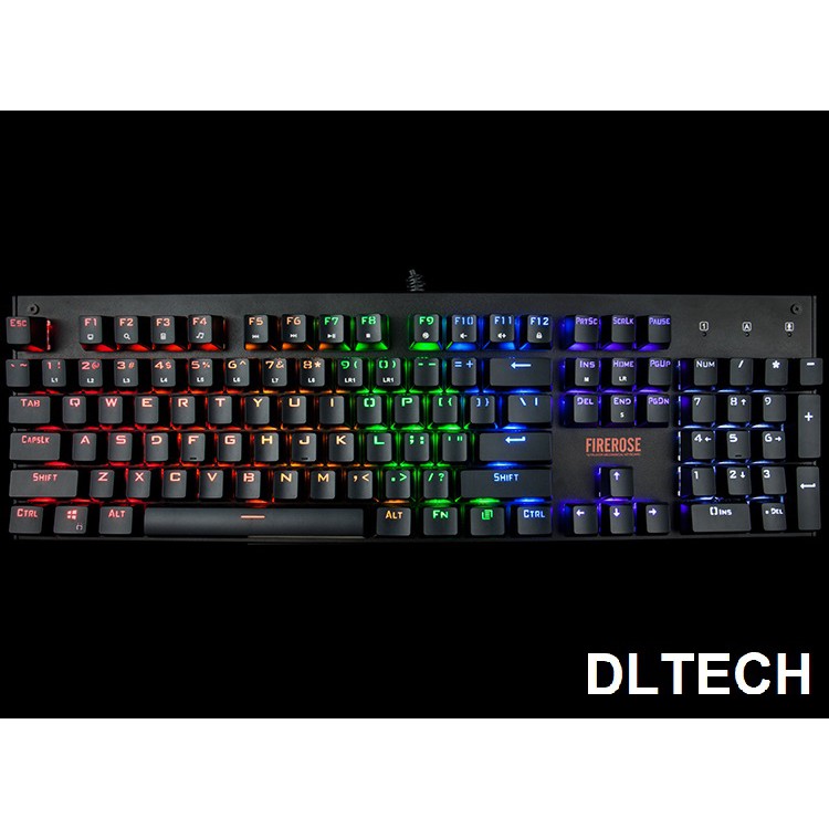 1STPLAYER Firerose RGB MK3 Mechanical Gaming Keyboard (Blue Switch ...