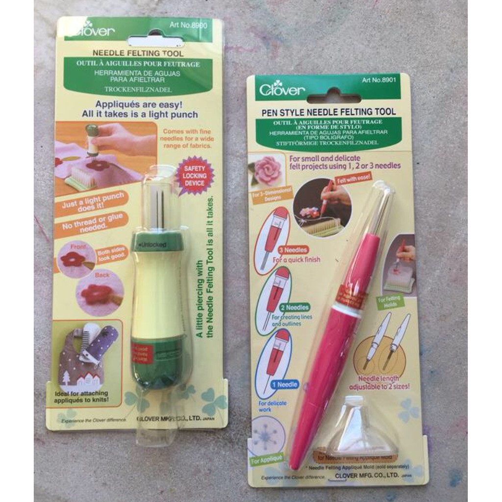 Clover Needle Felting Tool Clover Felt Puncher & Pen Style Needle