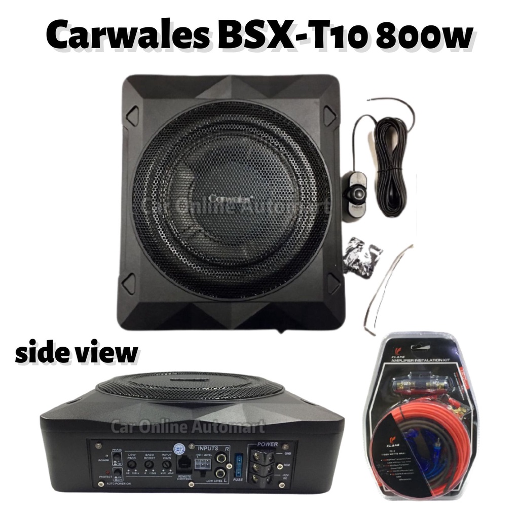 Bosoko Powered Active Subwoofer 10-inch BSK-T10 Amplified Sub-Woofer Unique  Slim Design is For 