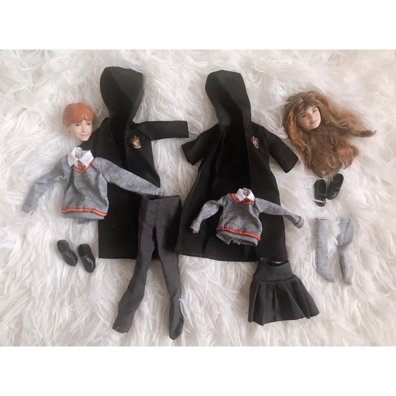 Preloved Harry Potter Ron Hermione Head Outfit set Barbie Head Shopee Malaysia