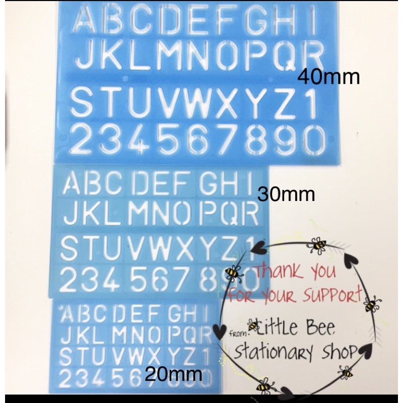 Alphabet Ruler (40mm/30mm/20mm) | Shopee Malaysia