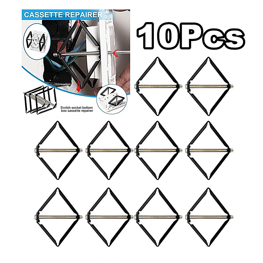 10Pcs Wall Mount Switch Box Repair Tool 86 Type Switch Cassette Repair Support Rod Wall Cassette