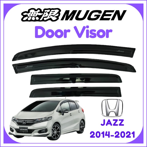 (4PCS/SET) Honda Jazz 20142021 Mugen Door Visor Window Visor Air Press