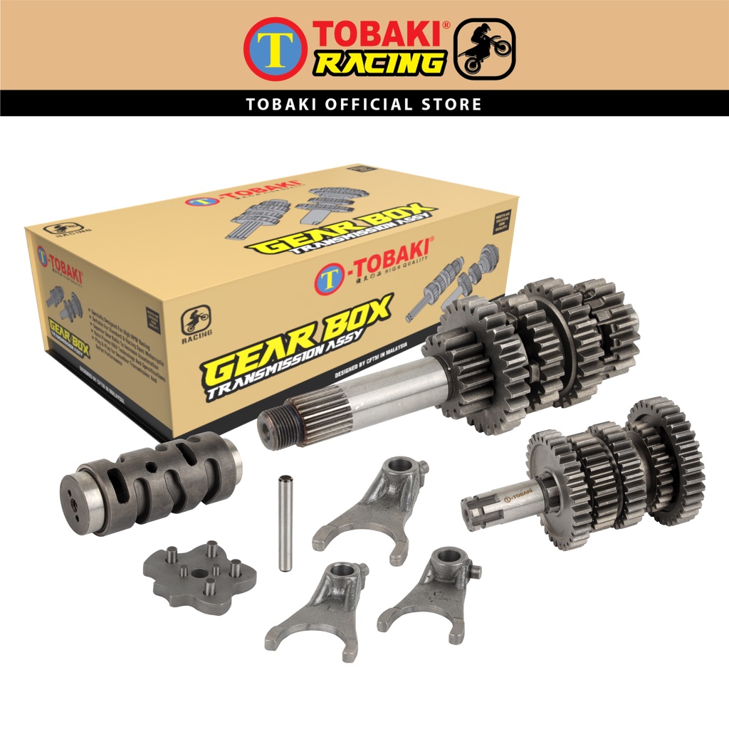 TOBAKI RACING GEAR BOX TRANSMISSION ASSY WAVE125( MODIFY 5 SPEED ...