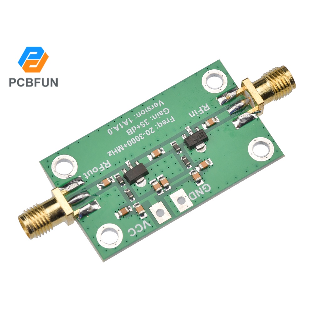 Pcbfun RF Broadband Low Noise Amplifier LNA 20-3000MHz 35dB High Gain ...