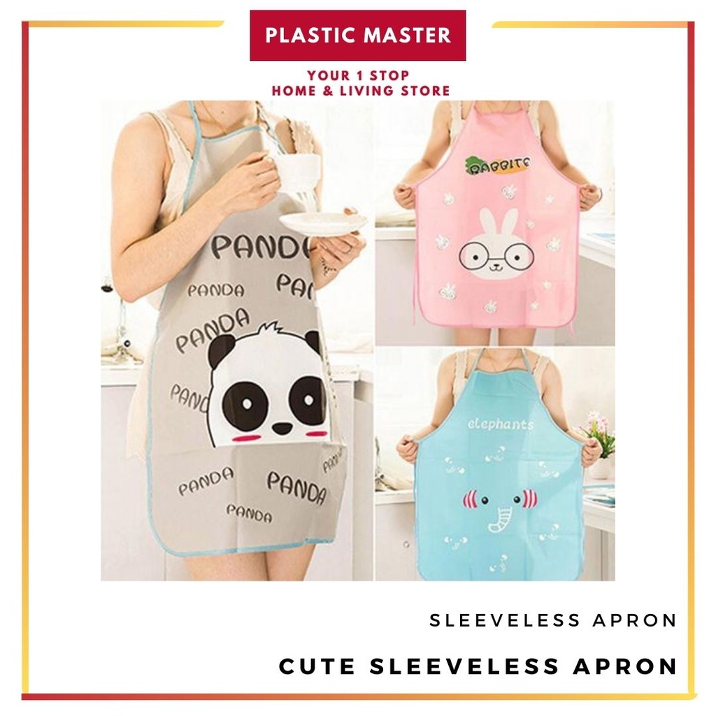 Apron Sleeveless Wipe Hand Cartoon Rabbit Women Apron Kitchen