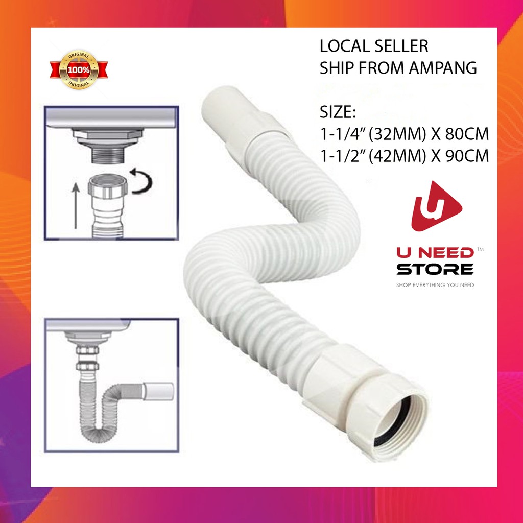 PVC Flexible Uni Trap Unitrap Extensible Cromado ISANO [U Need Store ...