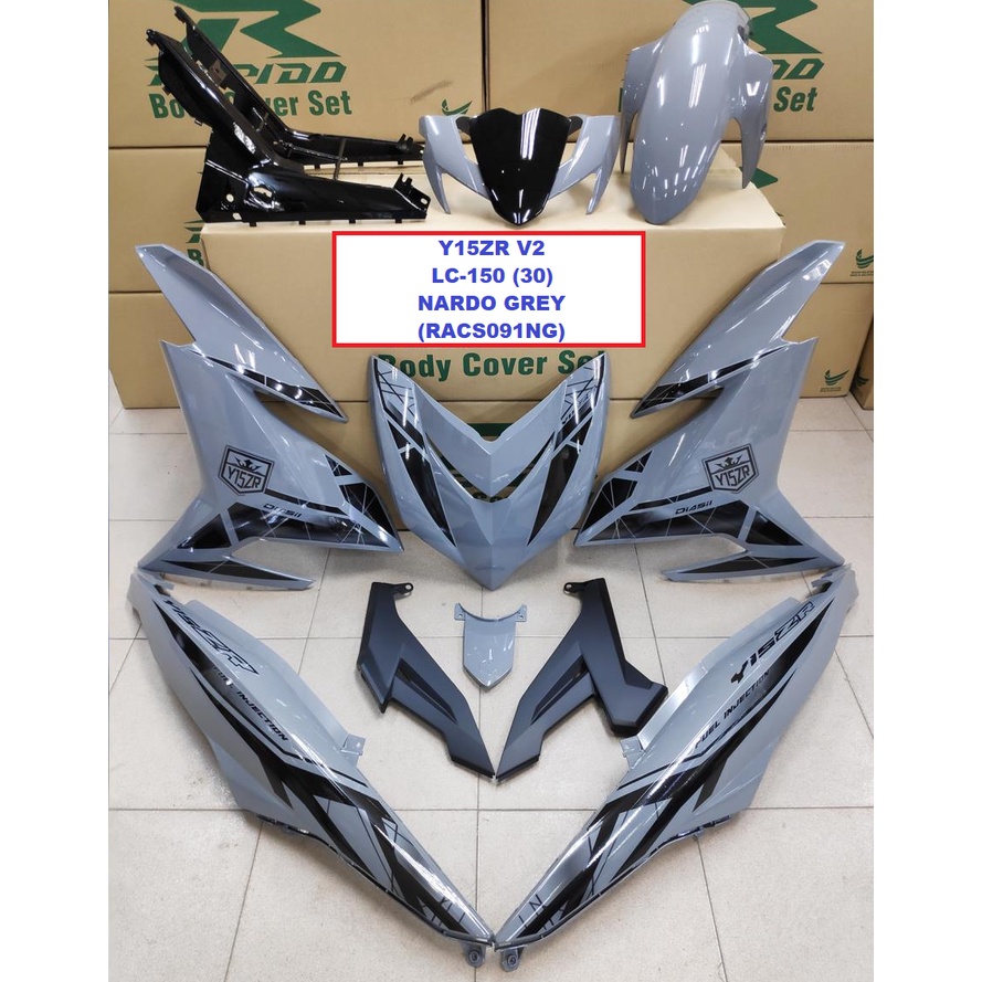 Cover Set Rapido Y15ZR V1 V2 Yamaha LC-150 (30) Color Nardo Grey Green ...