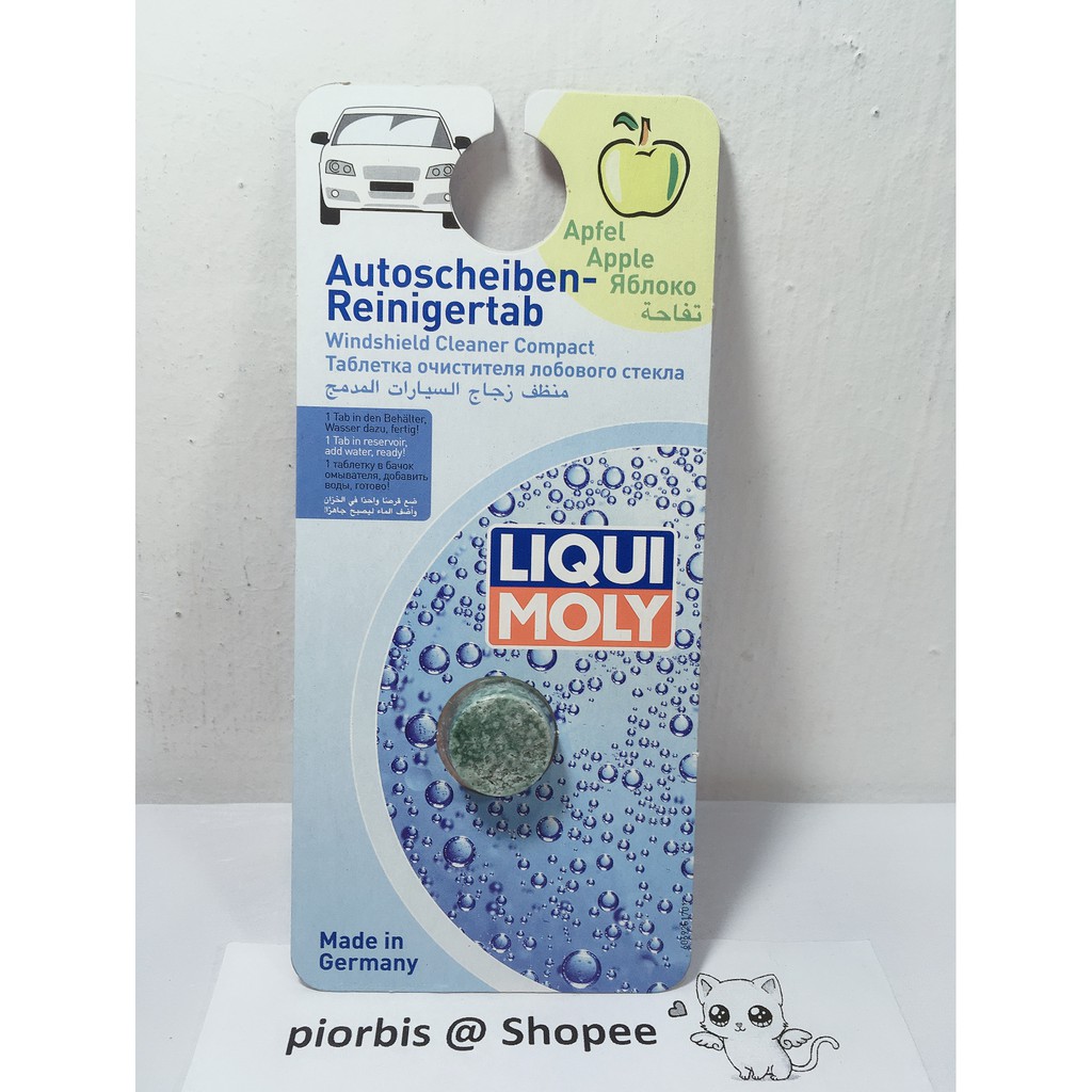 LIQUI MOLY WINDSHIELD CLEANER COMPACT (WIPER TANK / WASHER TANK FOR CLEAN  WINDSCREEN) APPLE MADE IN GERMANY