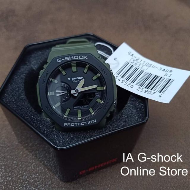 Casio G SHOCK GA 2110SU 3ADR Asia Set TMJ HIJAU 100 ORIGINAL Shopee Malaysia