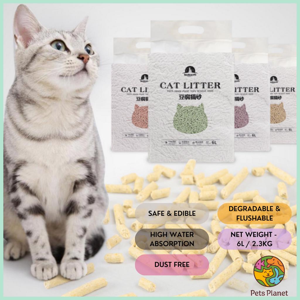 [TAOTAOPET] Premium Super Clumping Natural Cat Litter Tofu [6L/2.3KG ...