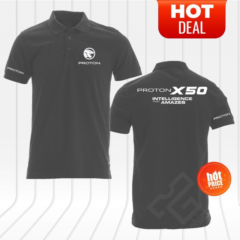 Polo T Shirt Cotton Proton X50 Intelligence That Amazes Back Logo Ready ...