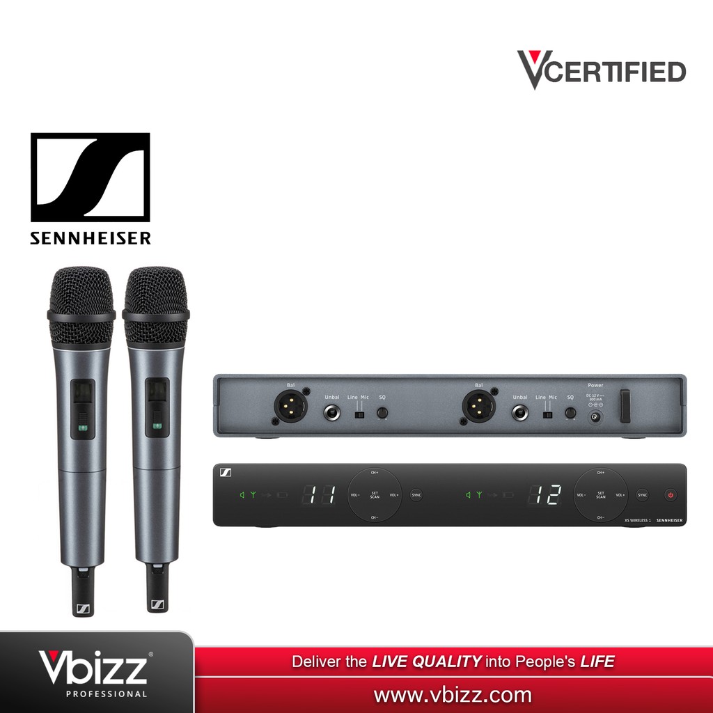 SENNHEISER XSW1 825 Dual Wireless Handheld Microphone System (XSW 1825