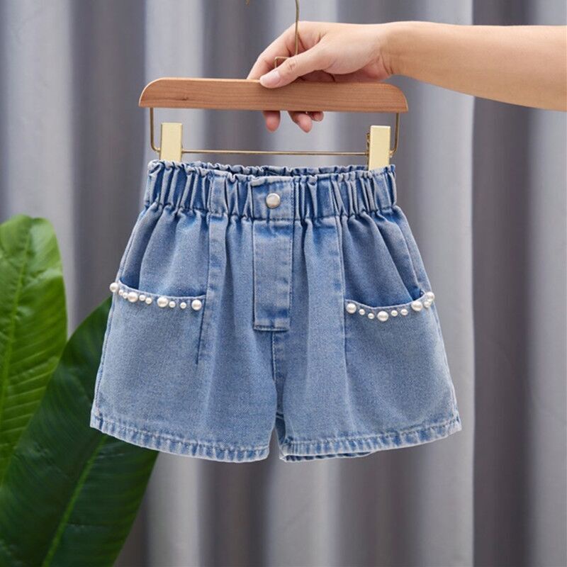 Ready stock Jeans Short Pants Girl Short Jean Pant Denim Casual Children Jean Pants 3 12Years Shopee Malaysia