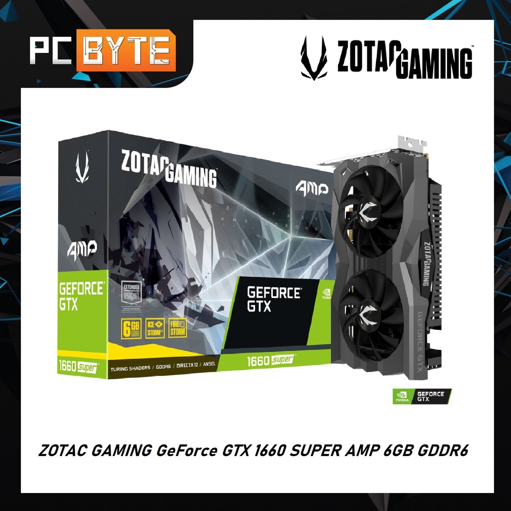 ZOTAC GAMING NVIDIA GeForce GTX 1660 Super AMP 6GB GDDR6) Graphic Card ...