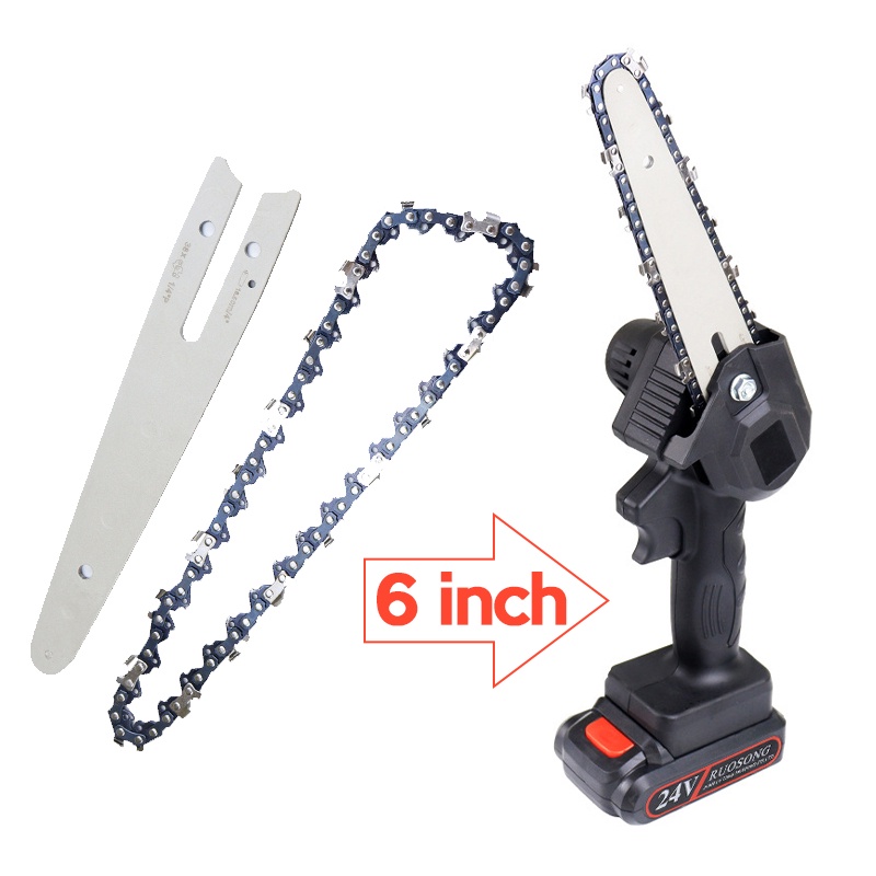 6 Inch Mini Electric Chainsaw Cordless Handheld Pruning Saw Portable ...
