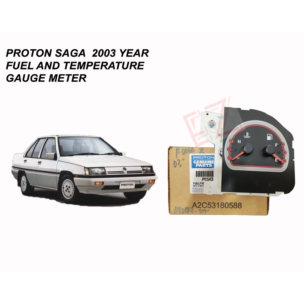 PROTON SAGA 2003 FUEL AND TEMPERATURE GAUGE METER PC5431106 | Shopee ...