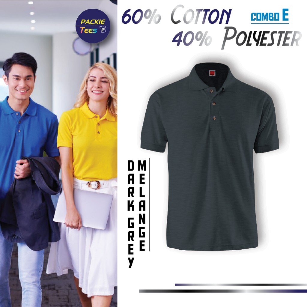 HC01 COMBO E POLO HONEYCOMB 60% COTTON/40% POLYESTER COLLAR SHORT