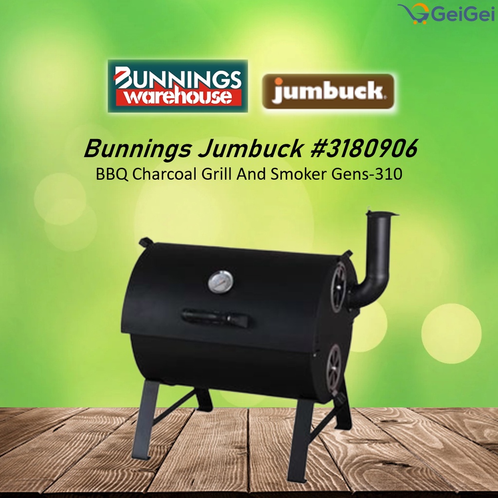 Bunnings Jumbuck 3180906 BBQ Charcoal Grill And Smoker Gens310