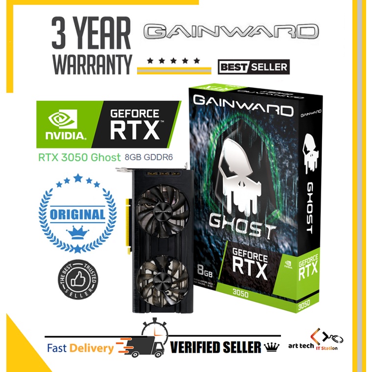GAINWARD GeForce RTX 3050 Ghost 8GB GDDR6 | MSI GeForce RTX™ 3050