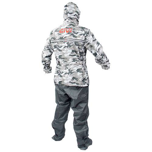 NEW Big Sales RAINCOAT GIVI 100 ORIGINAL GIVI Rider Tech Rain Suit CAM01 Camouflage Grey S To 6XL Shopee Malaysia