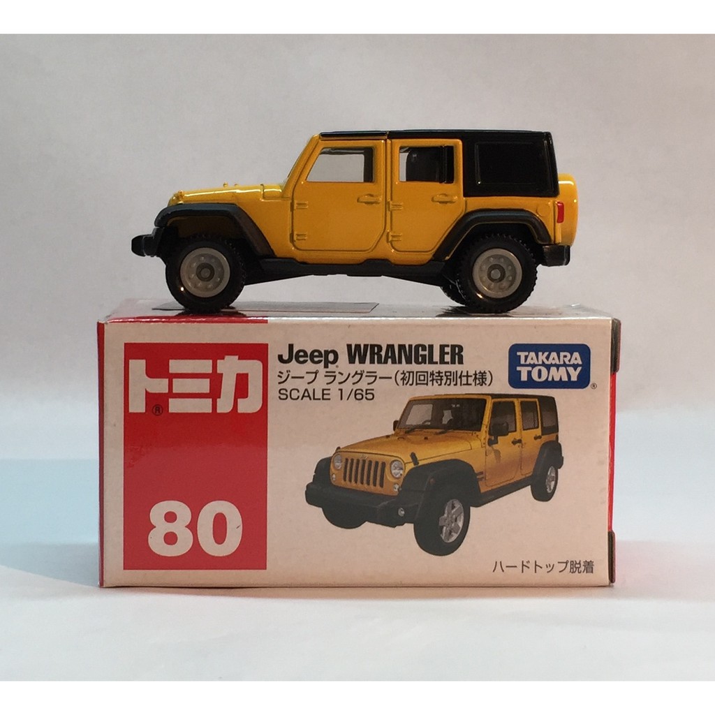 Tomica No.80 Jeep Wrangler (BP) - Veicolo Giocattolo In Scala, Modello Die-Cast, Tomy