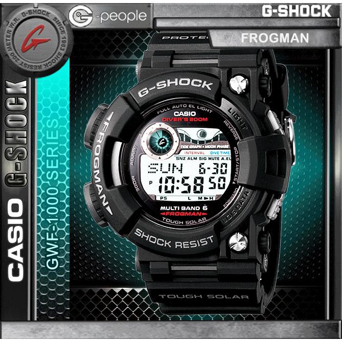 CASIO G-SHOCK GWF-1000-1JF / GWF-1000-1 / GWF-1000 FROGMAN WATCH