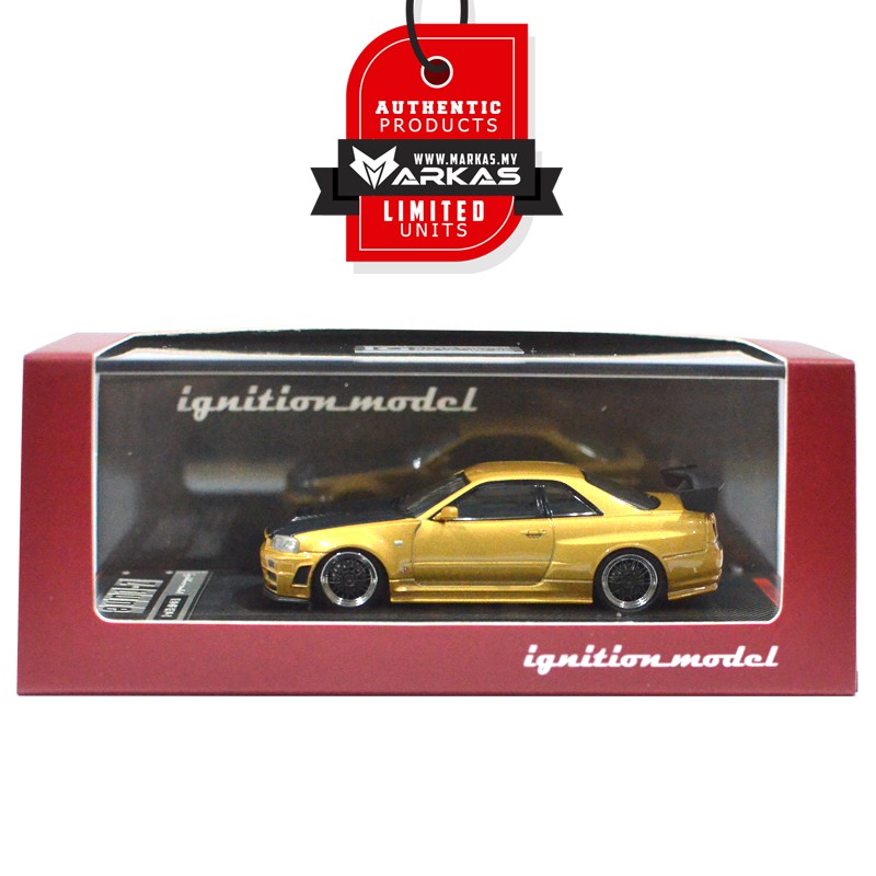 IGNITION MODEL 1/64 NISMO R34 GT-R Z-TUNE GOLD *MACAU GP 2019