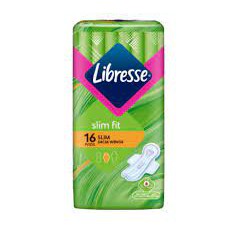 Libresse Slim Fit Sanitary Pad (Hijau) Wings/NonWings 12pad/16pad/20pad