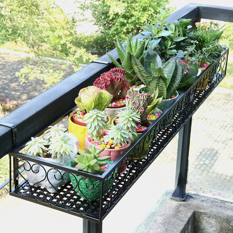 🔥🔥Balcony racks, flower racks, railings, hanging wrought iron ...