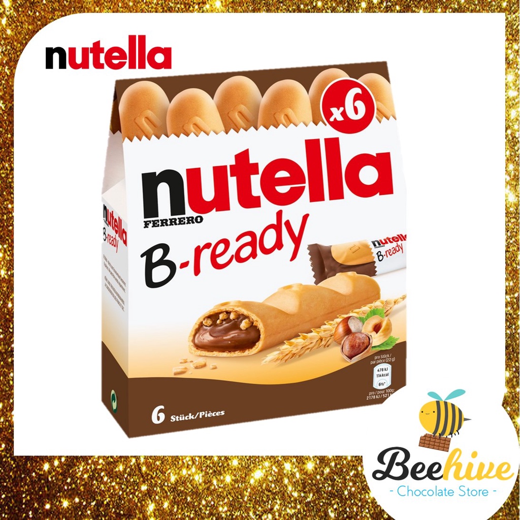 Nutella B Ready Chocolate T10 220g / T6 132g / Biscuits 42g - 304g ...